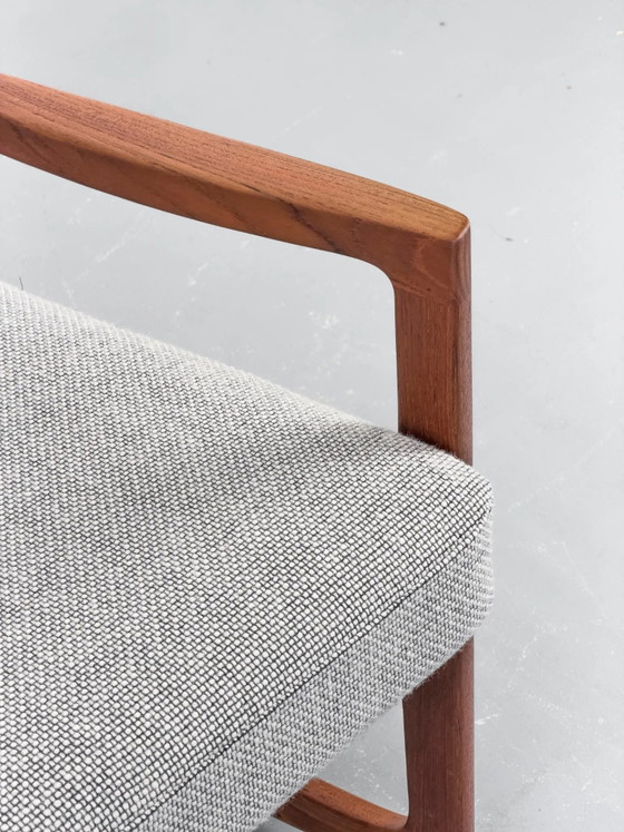 Senator Rocking Chair in Teak by Ole Wanscher for Cado, 1974, Wool, Mid Century Modern (photo 7 of 31)