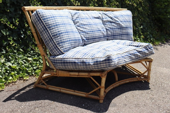Image 1 of Divano vintage in rattan di Audoux Minet
