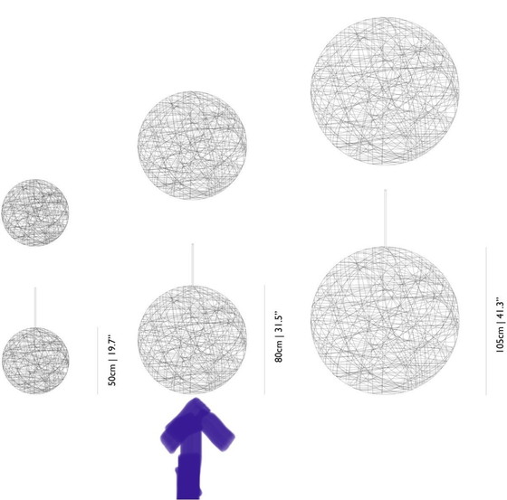 Image 1 of Moooi witte Random Light ll hanglamp Ø80 medium