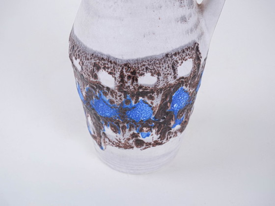 Image 1 of Keramikvase mit Henkel, deutsches Design, 1960er Jahre, hergestellt in Westdeutschland