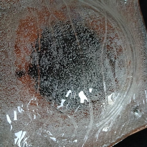 Partager plafonnier plaque de verre - Mazzega, Murano