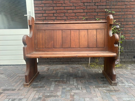 Banco da chiesa antico/vintage