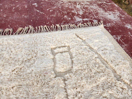 Image 1 of Minimalist Beni Ourain Rug 300x200 cm – Handmade Moroccan Wool Rug