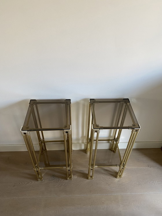 Image 1 of Twee vintage Space Age bijzettafels