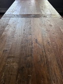 Eettafel uit massief olm (iep)