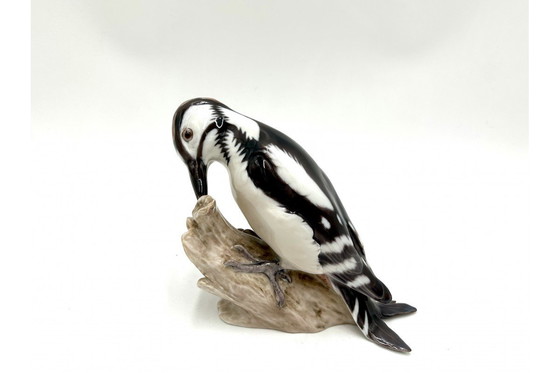 Image 1 of Statuetta di picchio in porcellana, Bing & Grondahl, Danimarca, anni 1970/80.