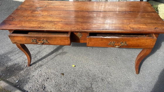 Escritorio de Olmo Macizo del Siglo XVIII Época Luis XV – Mesas de comedor, Madera (photo 8 of 18)