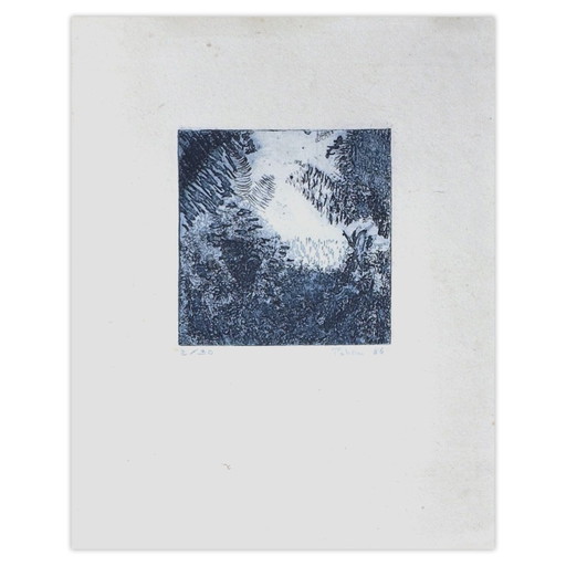 Monique PEHEM (BRETON-PROUTÉ) Taillis Grabado firmado 2006