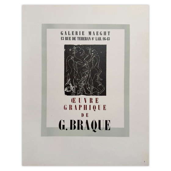 Georges Braque Poster AF 1947 - Galerie Maeght 1959 – Paper (photo 5 of 5)