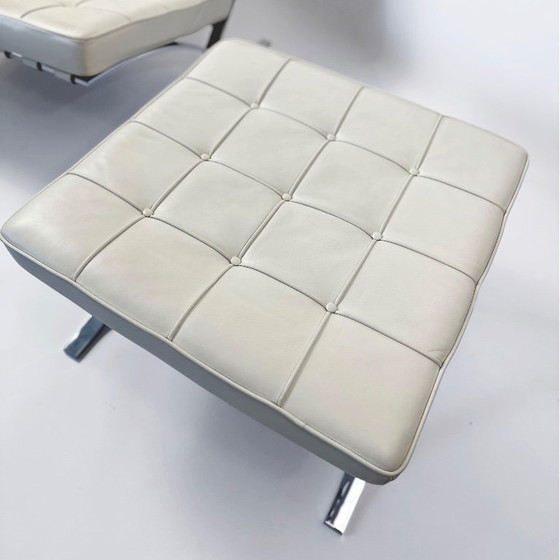Image 1 of Sedia e ottomana originali Knoll Barcelona — Mies van der Rohe