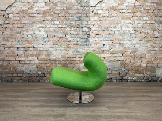 Softline Rio Pouf – Green | Busk+Hertzog – Armchairs, Textile, Chrome (photo 4 of 14)