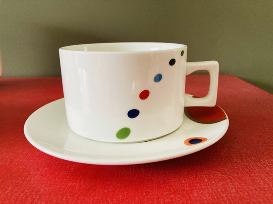 Image 1 of Tetera con taza y platillos Corry Ammerlaan