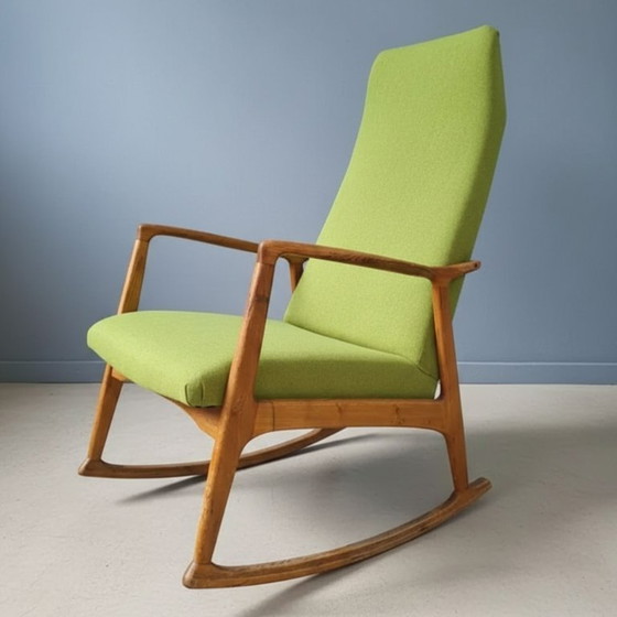Image 1 of Rocking Chair Dřevotvar de style scandinave, Tchécoslovaquie, années 1960-1970