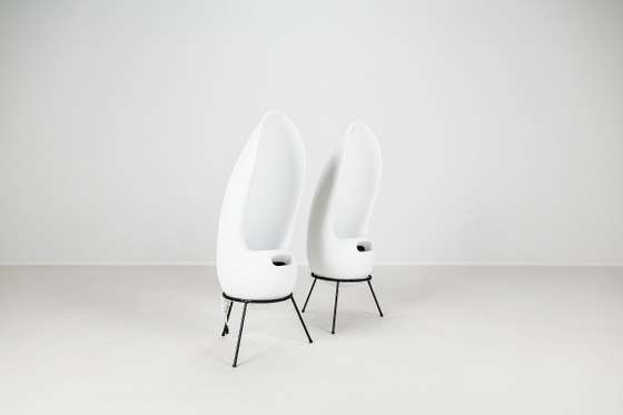 Image 1 of Conjunto de altavoces Elipson ‘Rabbit Ears’, Francia, década de 1960.