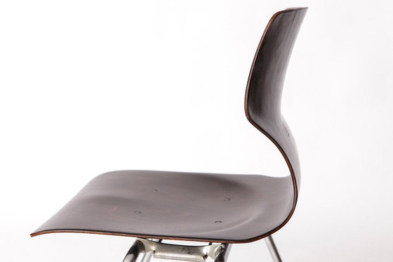 Image 1 of 6 Flötotto Pagwood Chairs – German Design Classic, 1970s, Chrome & Plywood