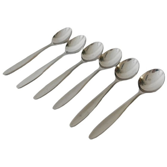 Image 1 of Amefa cuillères à café set vintage acier inoxydable