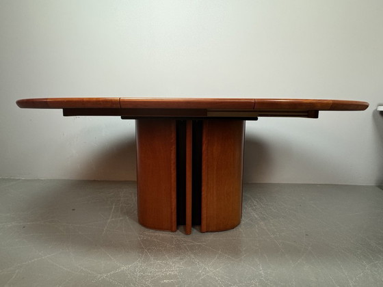 Image 1 of Skovby oval extendable dining table in Scandinavian design from the mid-20th century, Denmark, 1960s.