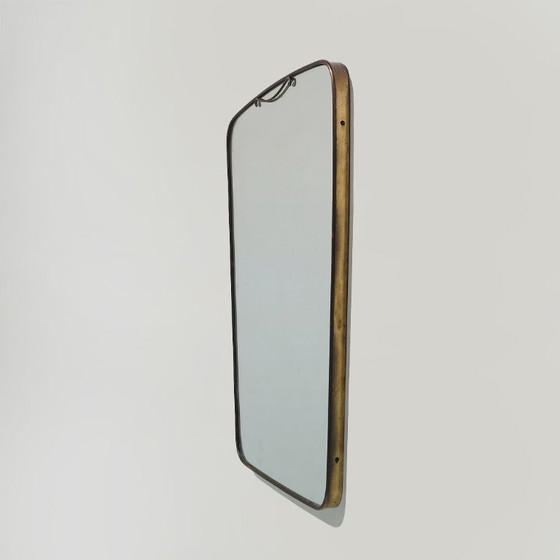 Wandspiegel mit Messingrahmen, 1950er Jahre – Glass (photo 6 of 12)