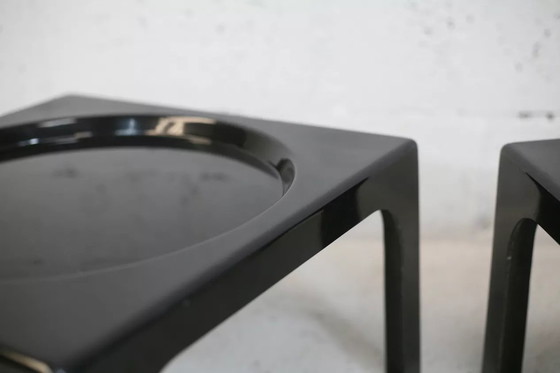 Image 1 of 2x Table Basses Space Age en Fibre de Verre