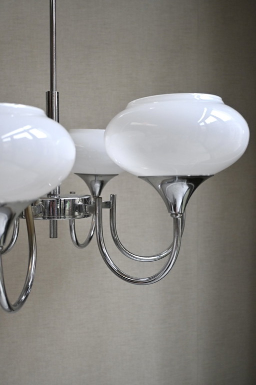 Grande lampadario vintage, era spaziale