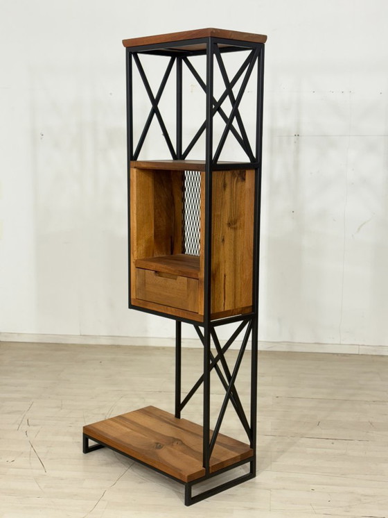 Image 1 of Industriële designplank, decoratieve kast, ladekast, boekenkast