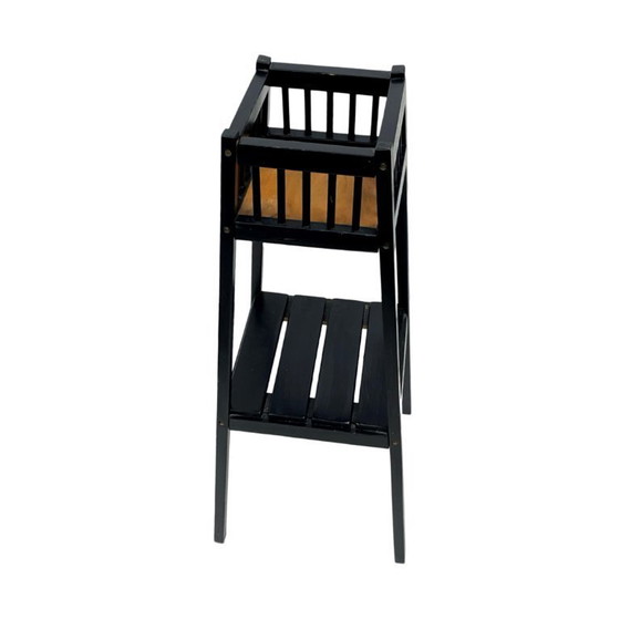 Image 1 of Vintage wooden stand/flower stand – 1960s/1970s, modernist design, 80 cm