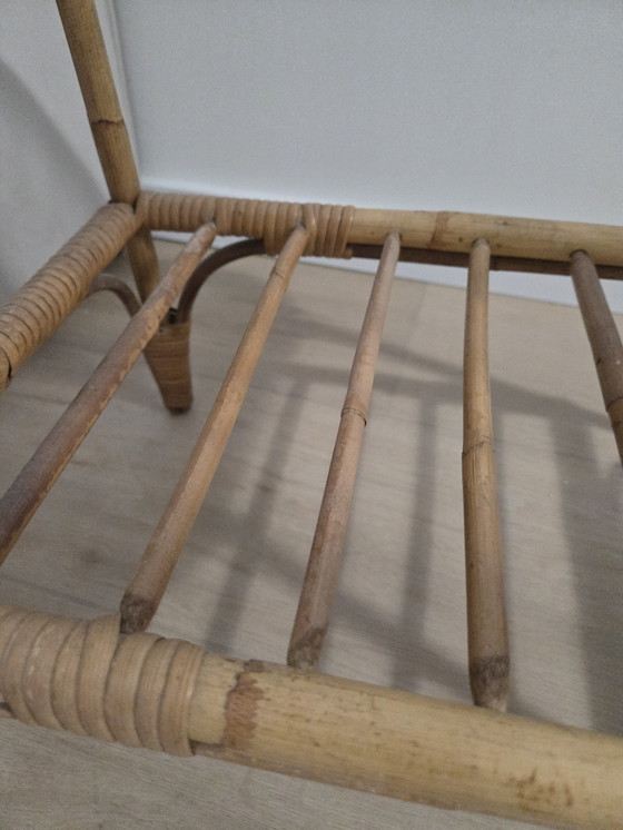 Image 1 of Vintage rattan table