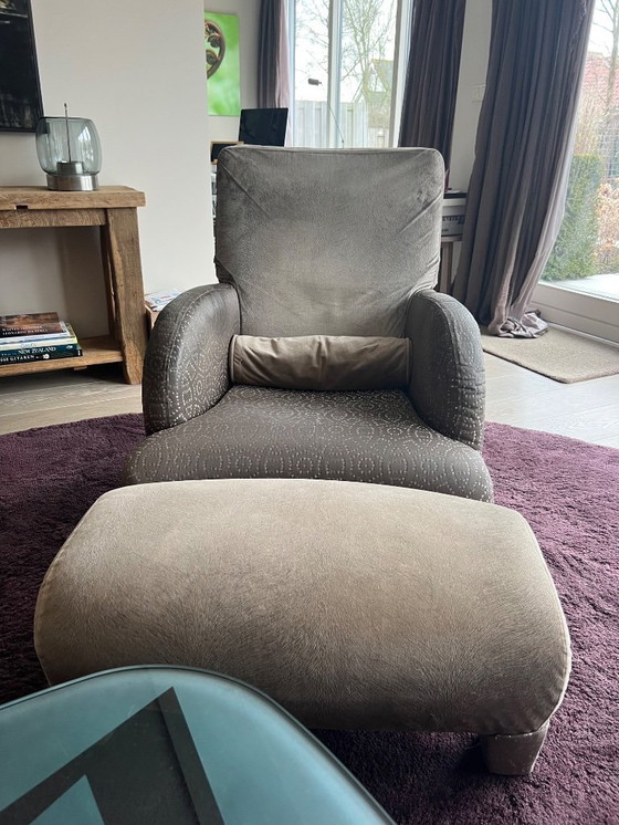 Image 1 of 2 fauteuils B&B Italia Oriente + repose-pieds