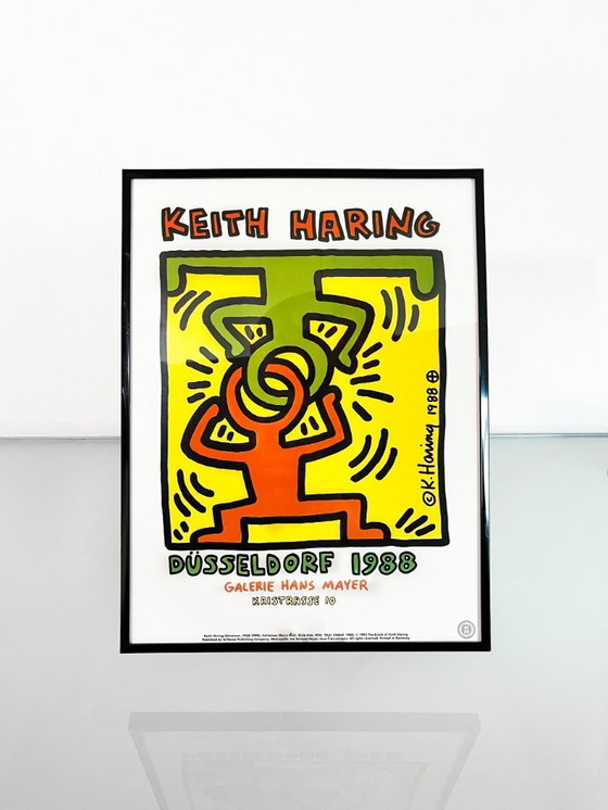 Image 1 of Keith Haring Framed Düsseldorf Print published under license