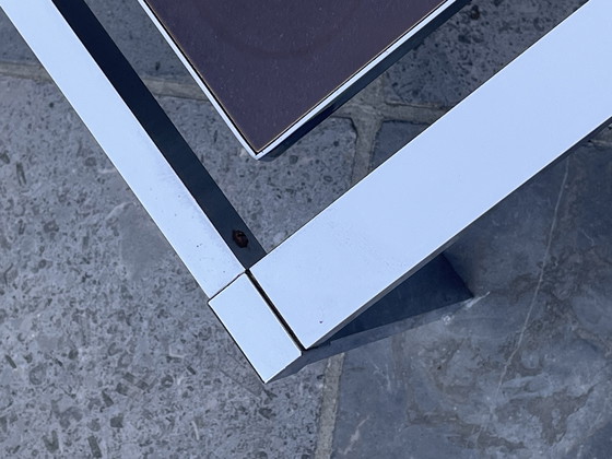 Image 1 of Coffee table 70s , ceramic tiles with chrome