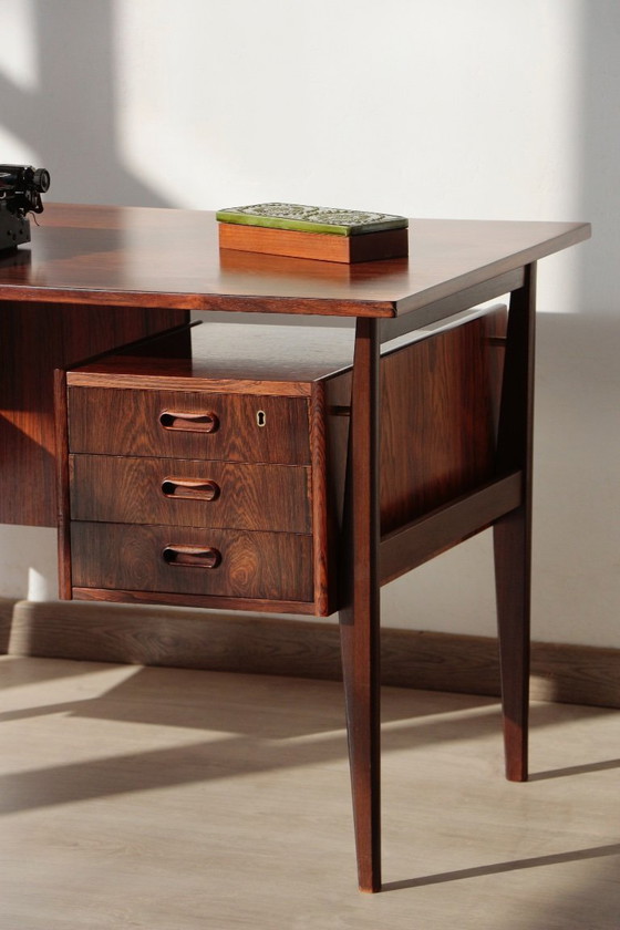 Image 1 of Escritorio Gunner Nielsen de palisandro para Tibergaard (1960)
