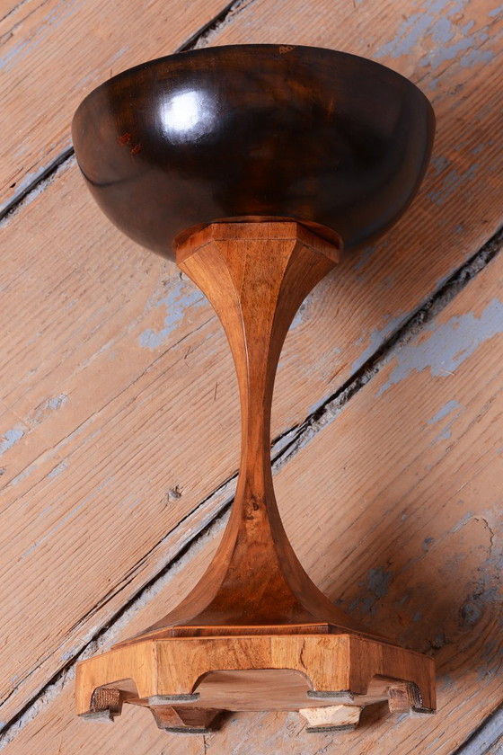 Ciotola Biedermeier restaurata, di Josef Danhauser, Noce, Lucidata, Austria, anni '20 dell'Ottocento – Ciotole (photo 3 of 7)