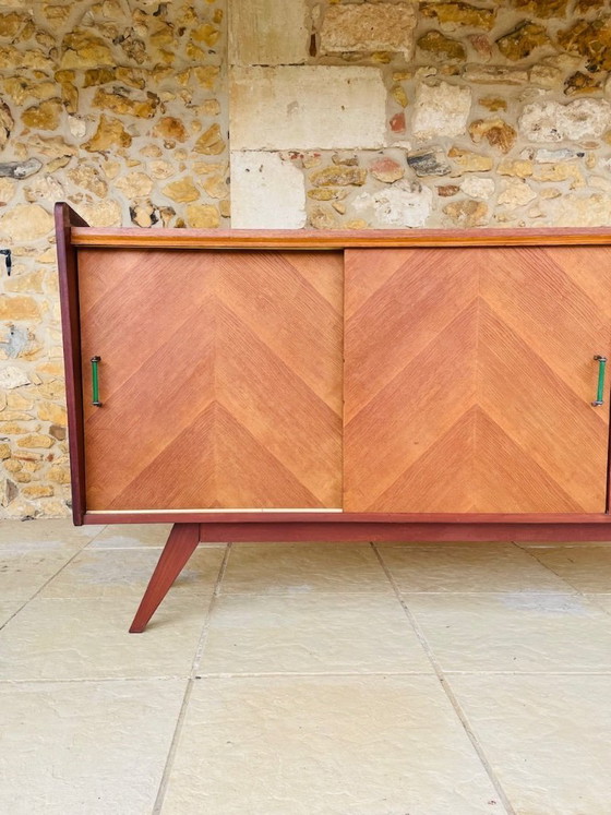 Image 1 of Mid-Century, Ash and Mahogany Sideboard 1950s