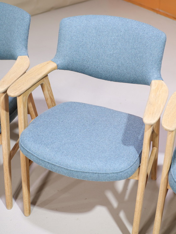 Image 1 of 6x Erik Kirkegaard 43 Dining Chairs Oak Danish