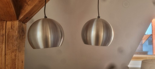 Lámpara de bombilla de aluminio de mediados de siglo