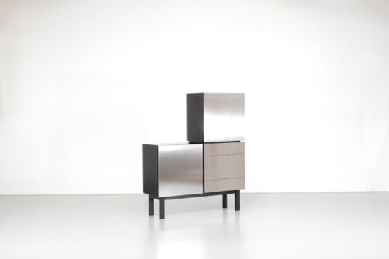 Image 1 of Das Sideboard „Parioli System“ wurde 1971 von Lodovico Acerbis für Parioli in Italien entworfen.
