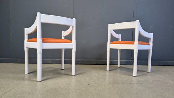 Image 1 of Conjunto de 4 sillones Carimate de Vico Magistretti, década de 1960.