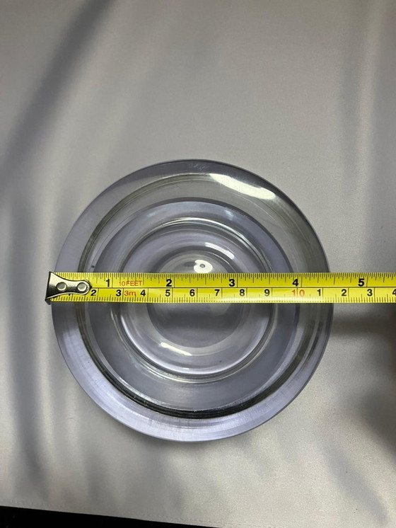 Image 1 of Murano glazen schaal of asbak in de stijl van Seguso Vetri, Italië