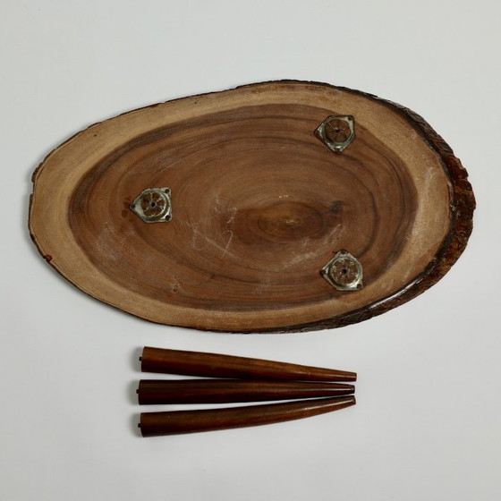 Tavolino Mid-Century Live-Edge in Monkey Pod con mappa delle Isole Fiji, c. anni '60 – Tavolini, Wood (photo 6 of 17)