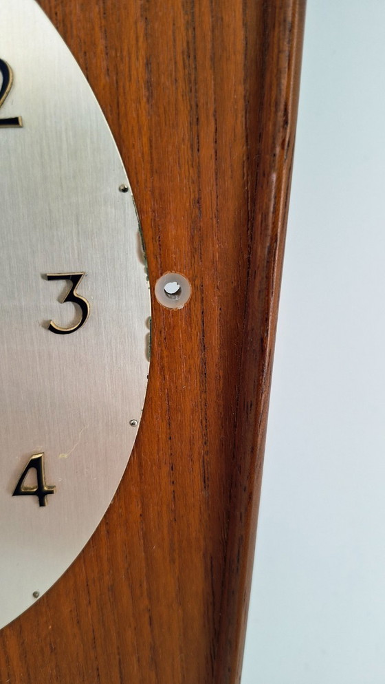 Image 1 of Junghans ATO-MAT teakhouten wandklok - Duitsland 1960