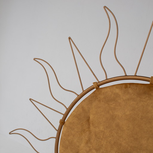 Chaise en fer italien en forme de soleil