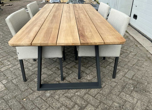 Suns Tomar 220 garden set with 4x Suns Anita's Dining Chair