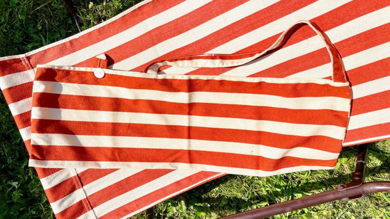 Image 1 of Vintage draagbare ligstoel