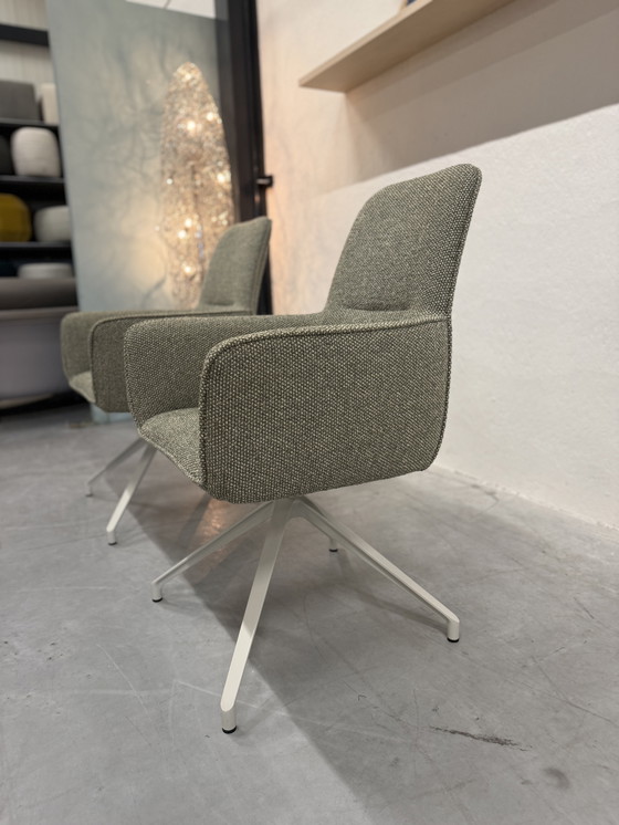 Image 1 of 6 Leolux Gyon Hochstühle, Stoff Monza Melange