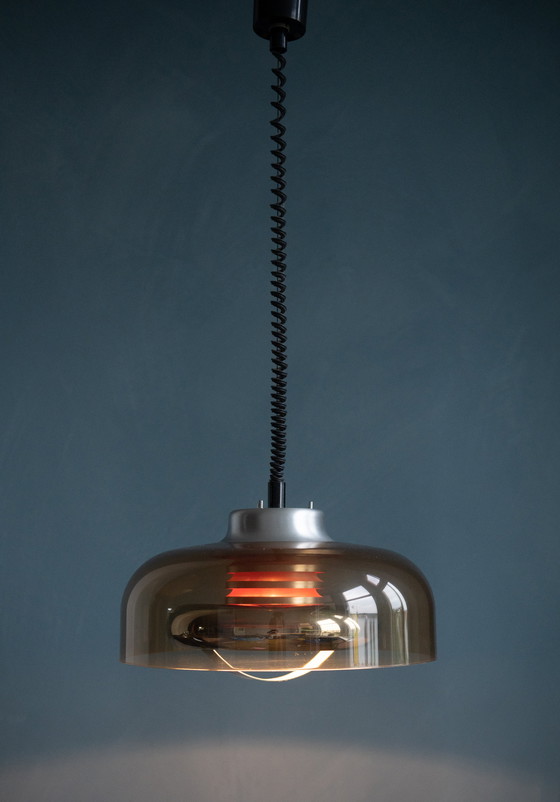 Image 1 of Lampe suspendue Mid Century Space Age par Herda