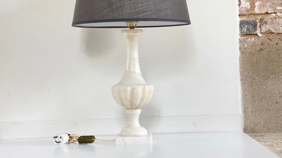 Lampe Medicis Pierre D'Albatre Vintage – Textile, Stone (photo 15 of 17)
