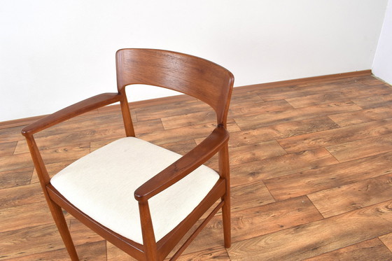 Image 1 of Fauteuils danois en teck par Henning Kjærnulf pour Korup Stolefabrik, 1960S, ensemble de 2