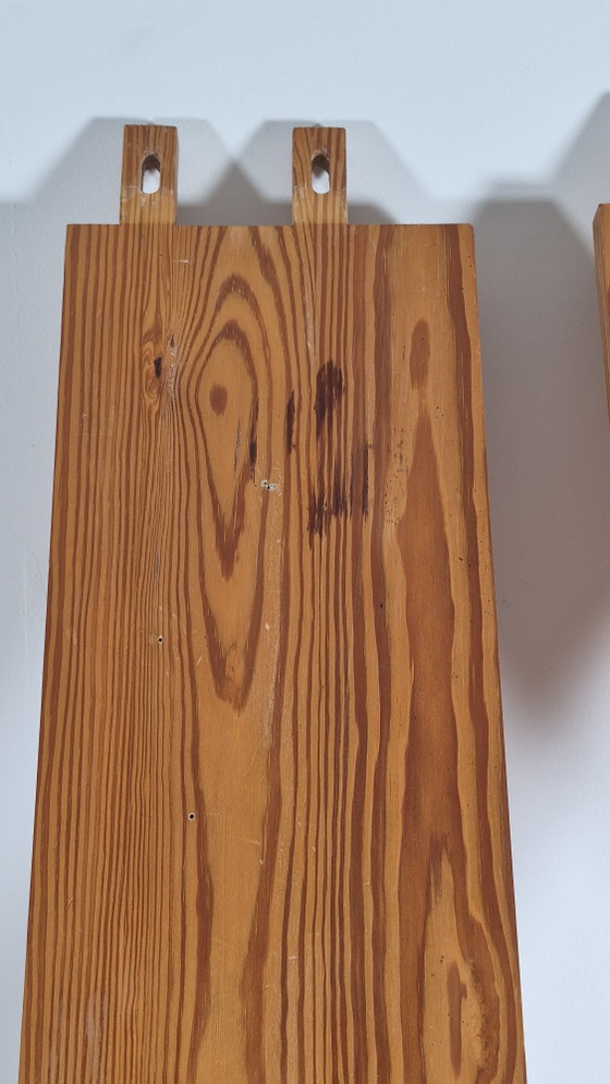 Scaffale a parete brutalista vintage in pino Mid-Century – Decorazioni murali, Wood (photo 14 of 15)