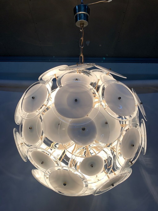 Vistosi Sputnik-Kronleuchter aus Muranoglas 1970er Jahre