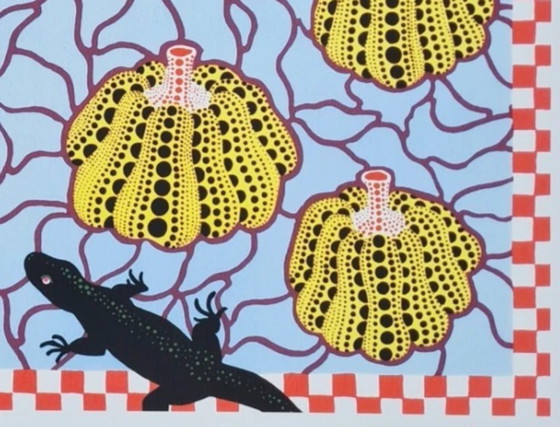Image 1 of After Yayoi Kusama, Black Lizards , Lithograph, 1990s